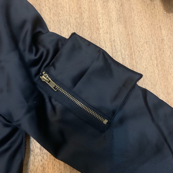 Black Bomber jacket seek the Label Eyelet Small - Picture 5 of 6